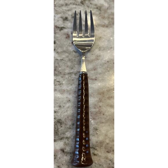 NEW Lot of 4 Noritake Primastone Brown Stainless Dinner Forks 7 1/2" MCM - Picture 1 of 3